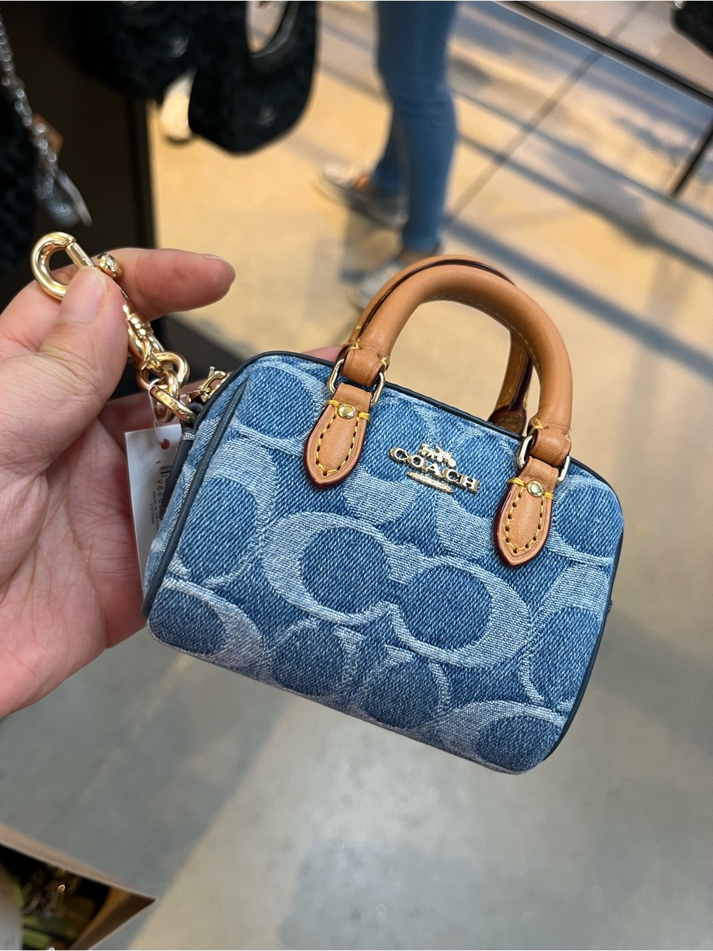 NWT Coach Mini Rowan Bag Charm